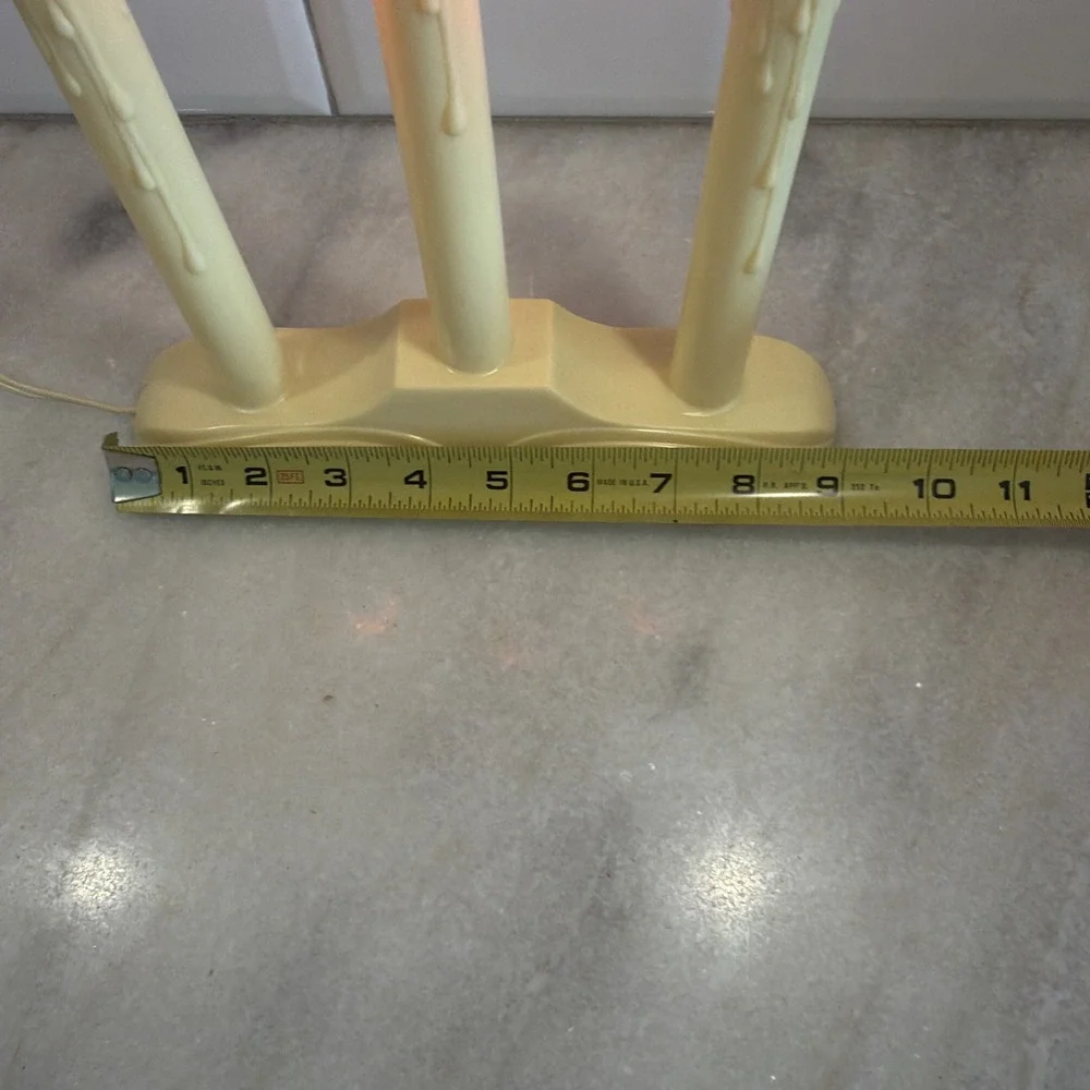 Vintage 3 Light Christmas Window Candles Candolier GWB001